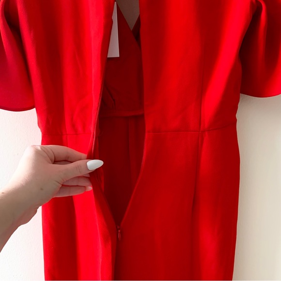 NWT Anthropologie Harlyn Turner Twist Culotte Jumpsuit Red Size Small S - Picture 8 of 15